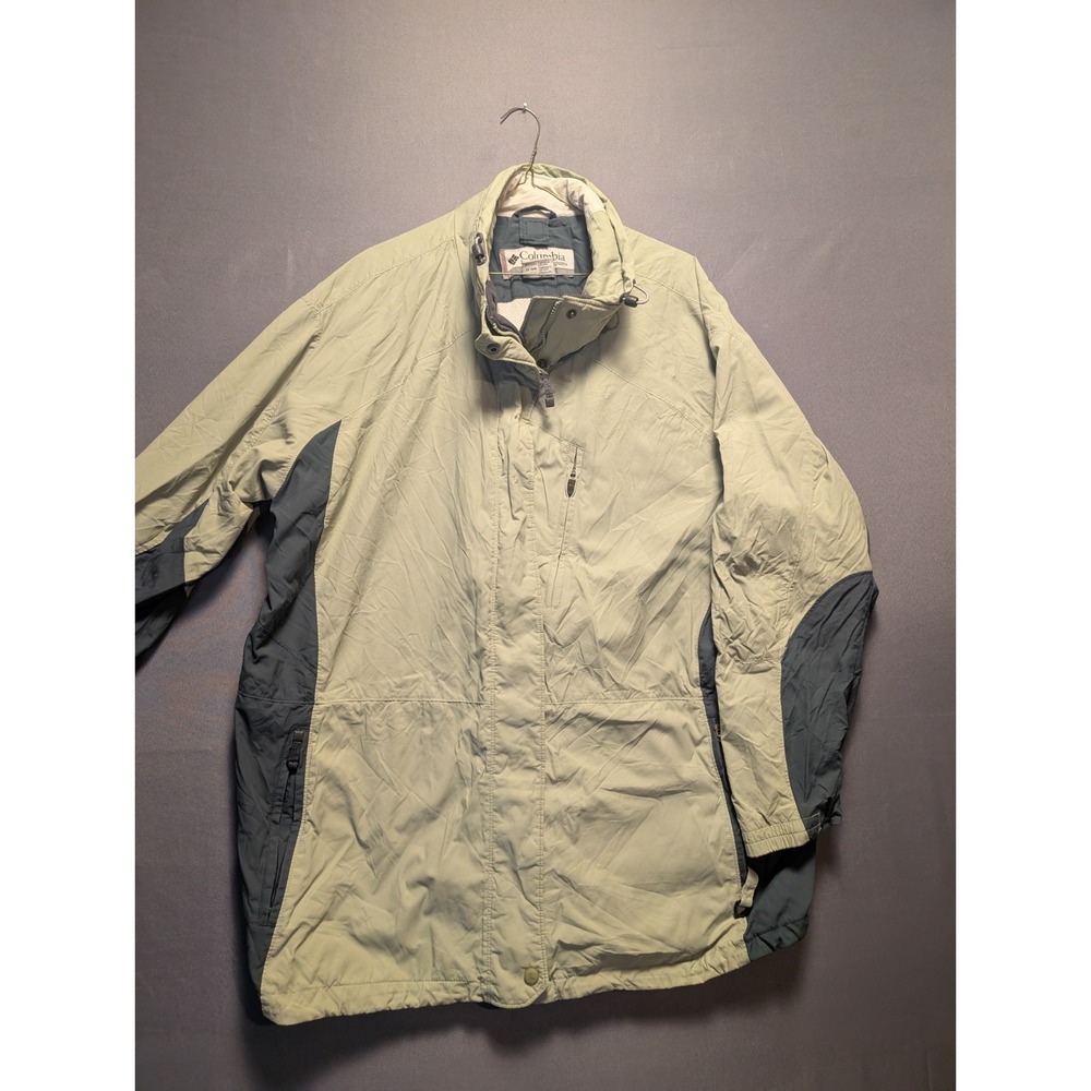 Vintage Columbia Vertex Core Interchange Windbreaker Jacket Womens 3X Green